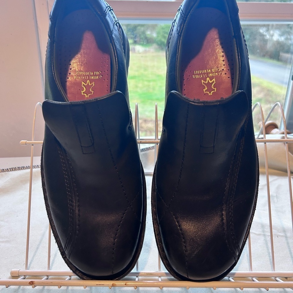 Black Leather Men's Shoes